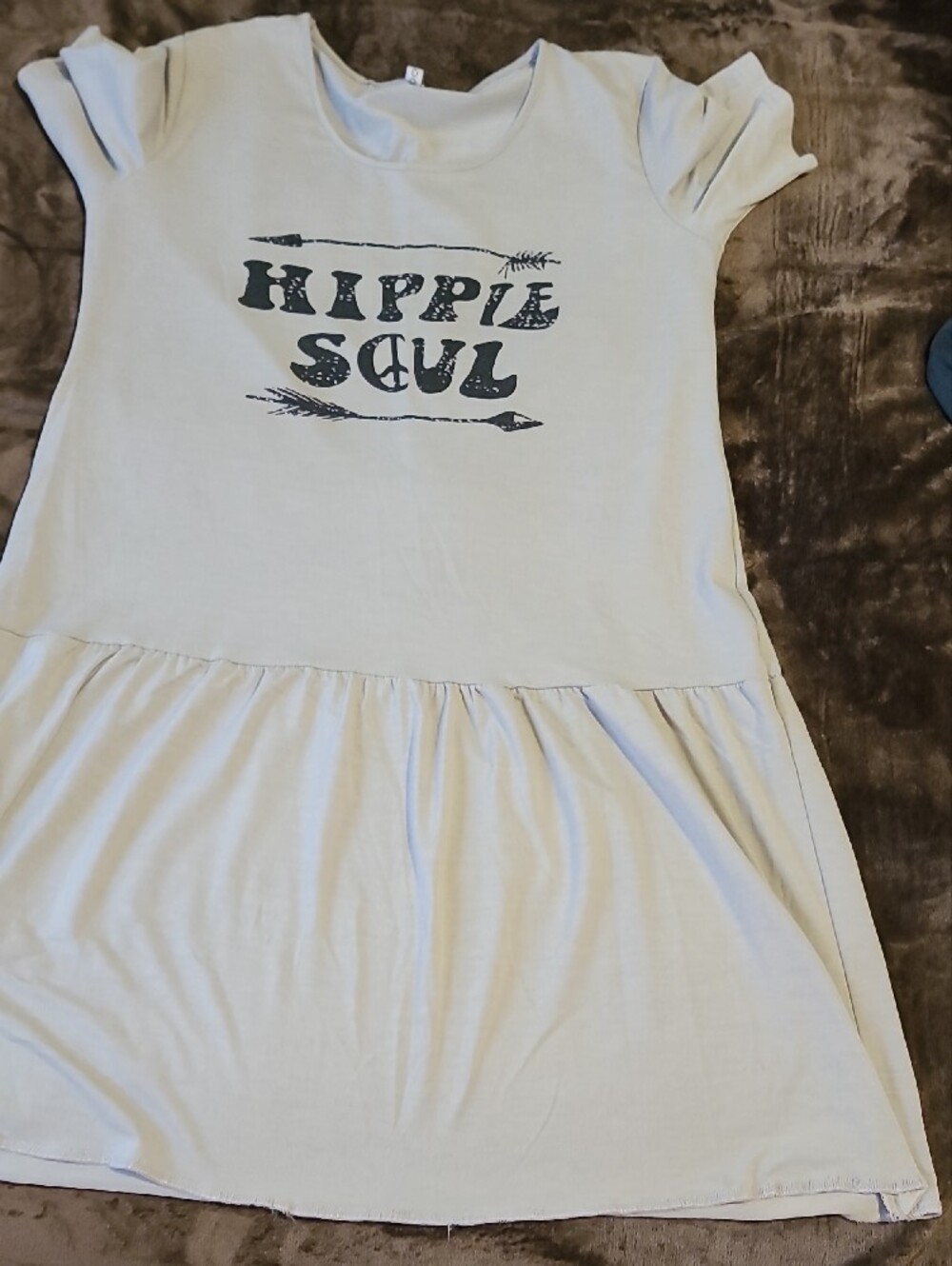 MISSLOOK Grey 'Hippie Soul' Tiered Casual Dress - Picture 2 of 3